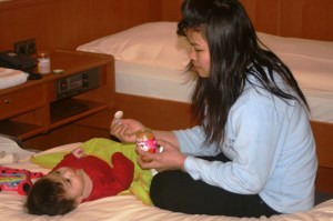 Pa matar Alice på hotellet