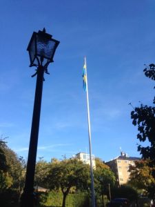 Flaggan var hissad för pappa